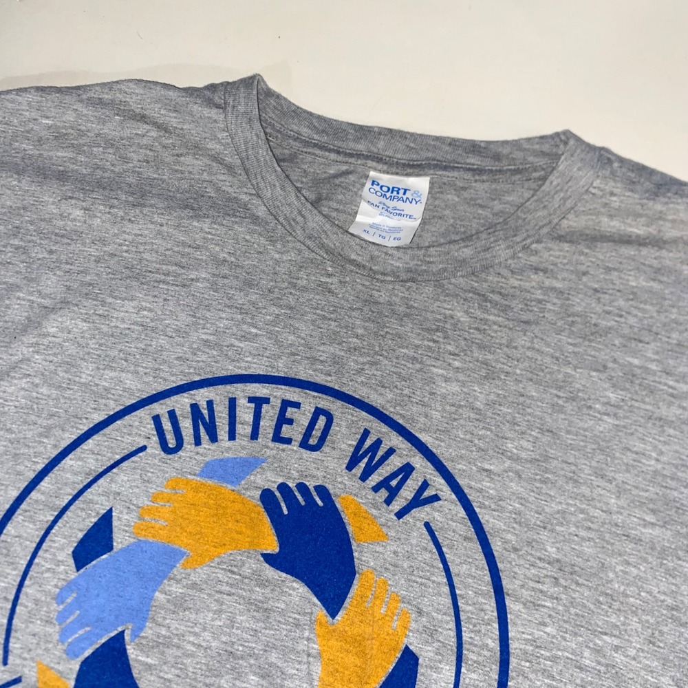 Port & Company United Way Week of Caring 2023 Volunteer Graphic Tee Grey XL